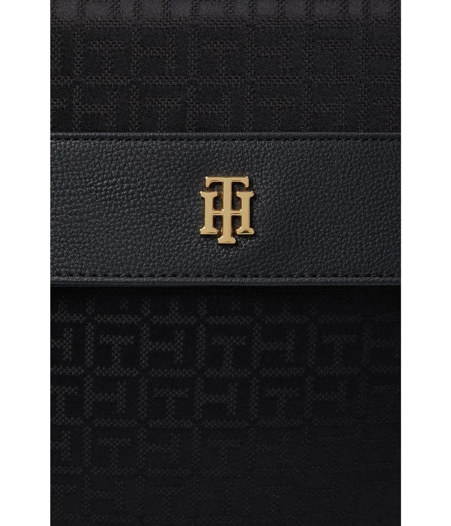 商品Tommy Hilfiger|Camilla II Flap Backpack-Square Monogram Jacquard,价格¥504,第4张图片详细描述