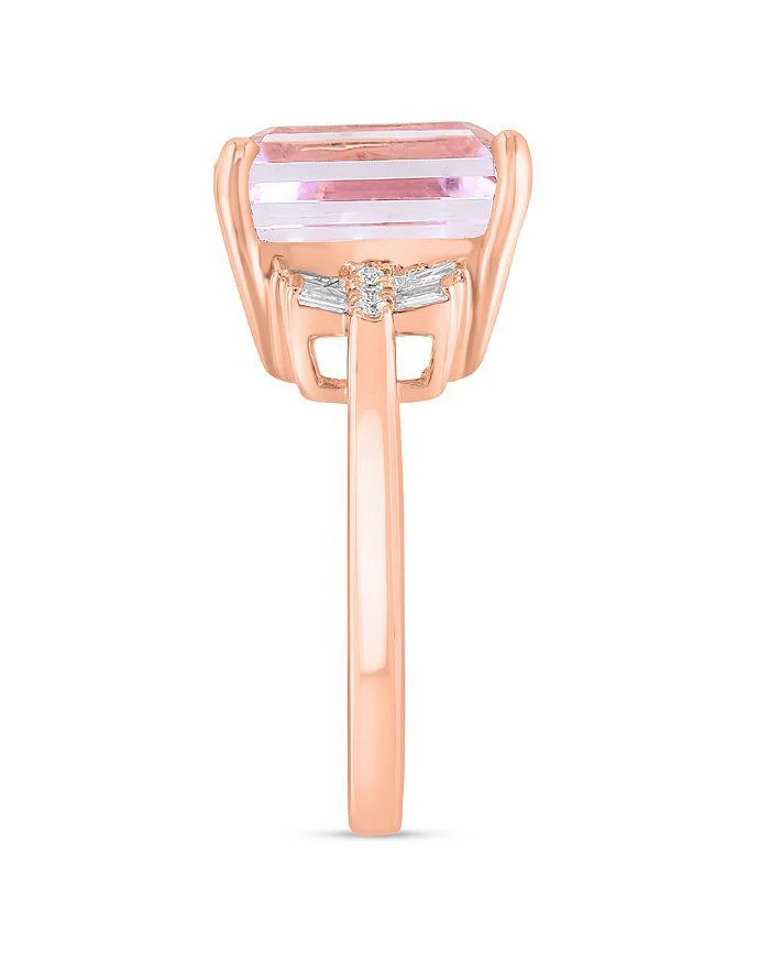 商品Bloomingdale's|Kunzite & Diamond Ring in 14K Rose Gold - 100% Exclusive,价格¥32141,第2张图片详细描述