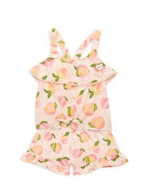 商品Juicy Couture|Baby Girl's 2-Piece Peach-Print Top & Shorts Set,价格¥102,第1张图片