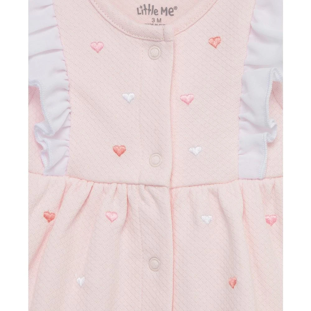 商品Little Me|Baby Girls Hearts Romper with Headband,价格¥137,第3张图片详细描述