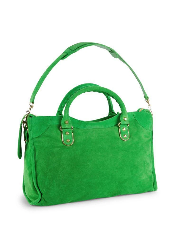 商品Balenciaga|Pocketed Suede Tote,价格¥10827,第4张图片详细描述