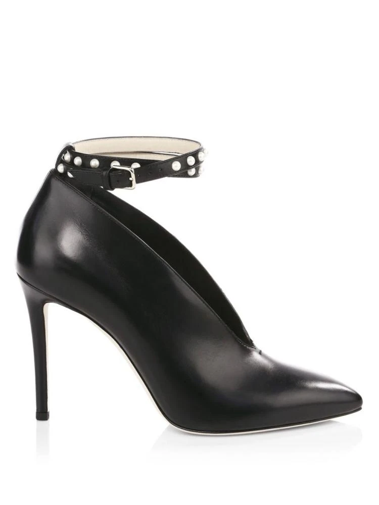 商品Jimmy Choo|Jimmy Choo - Lark Leather Ankle-Strap Pumps,价格¥3582,第5张图片详细描述