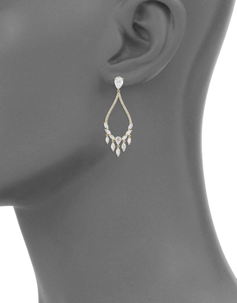 商品Nadri|Teardrop Chandelier Earrings,价格¥662,第2张图片详细描述