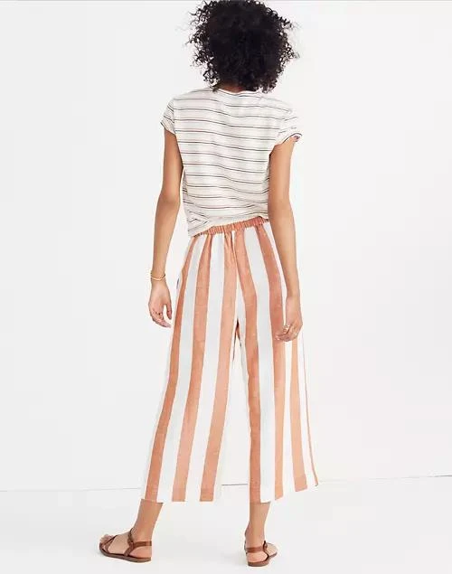 商品Madewell|Huston 条纹阔腿裤,价格¥318,第2张图片详细描述