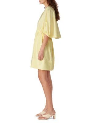 Tibi Gemma Linen Blend Cape Dress 3