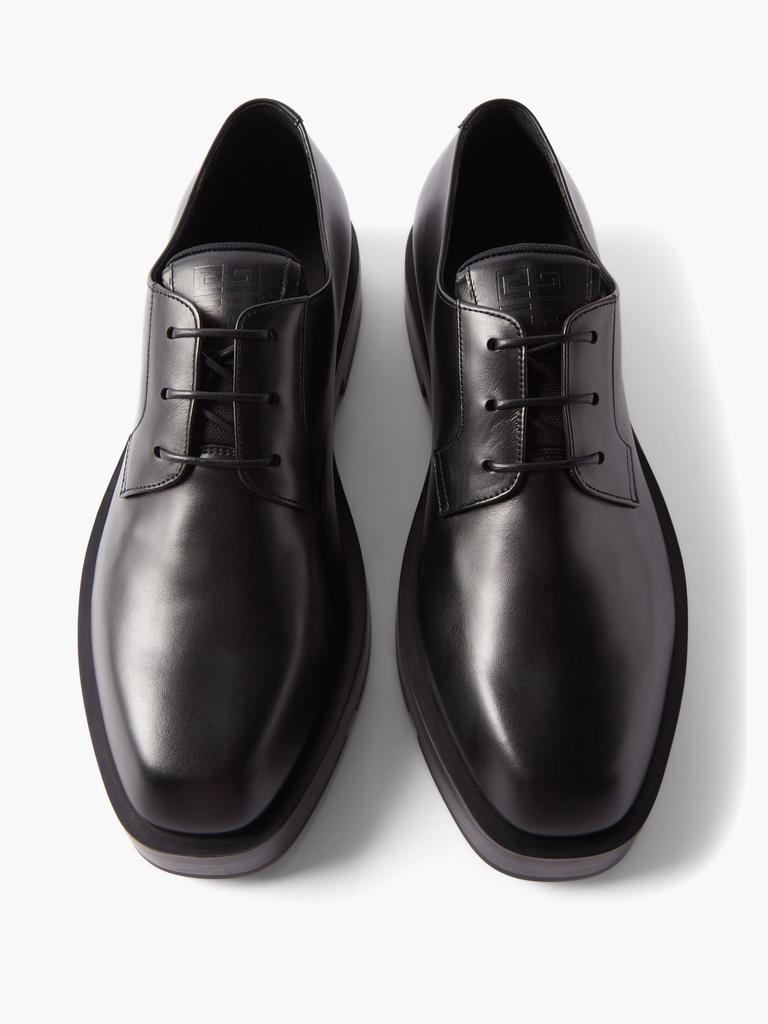 4G square-toe leather Derby shoes商品第4张图片规格展示