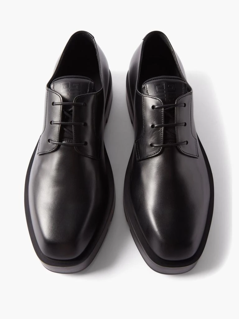 商品Givenchy|4G square-toe leather Derby shoes,价格¥7902,第4张图片详细描述