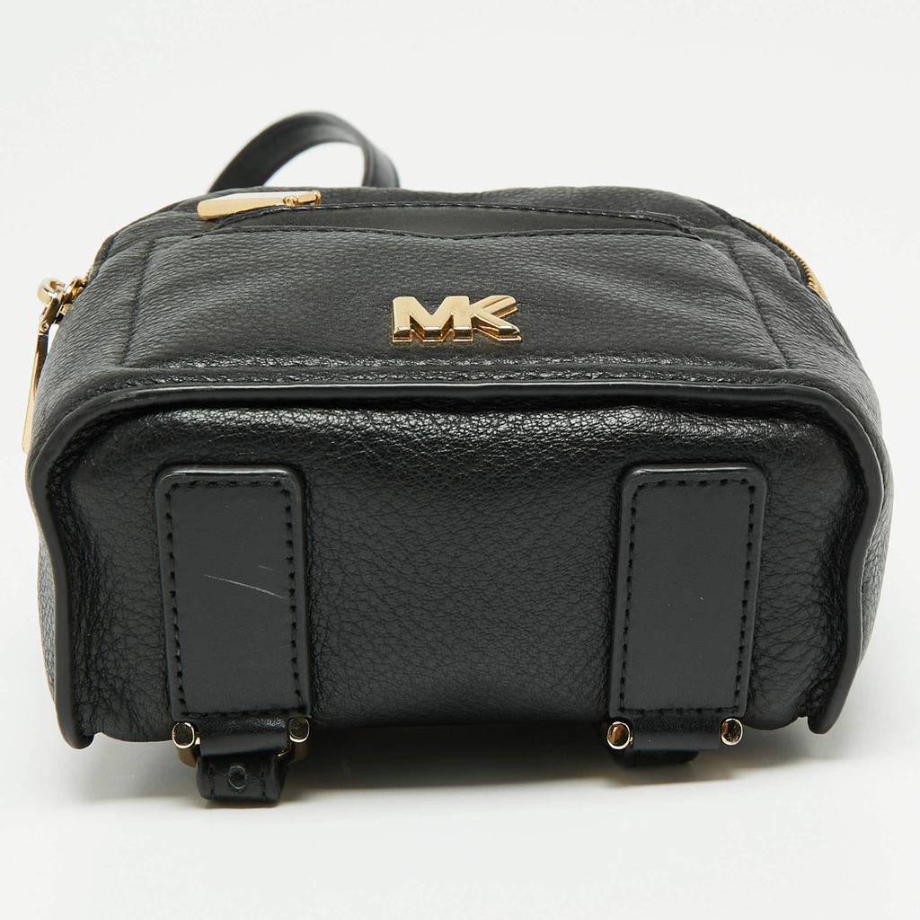 Michael Kors Black Leather Jessa Convertible Backpack商品第6张图片规格展示