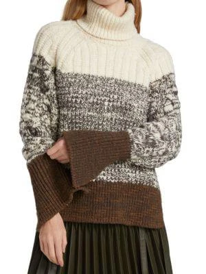 商品3.1 Phillip Lim|Chunky Striped Turtleneck Sweater,价格¥825,第1张图片