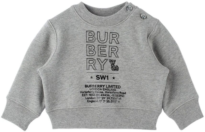 商品Burberry|Baby Gray Joel Sweater,价格¥1024,第1张图片