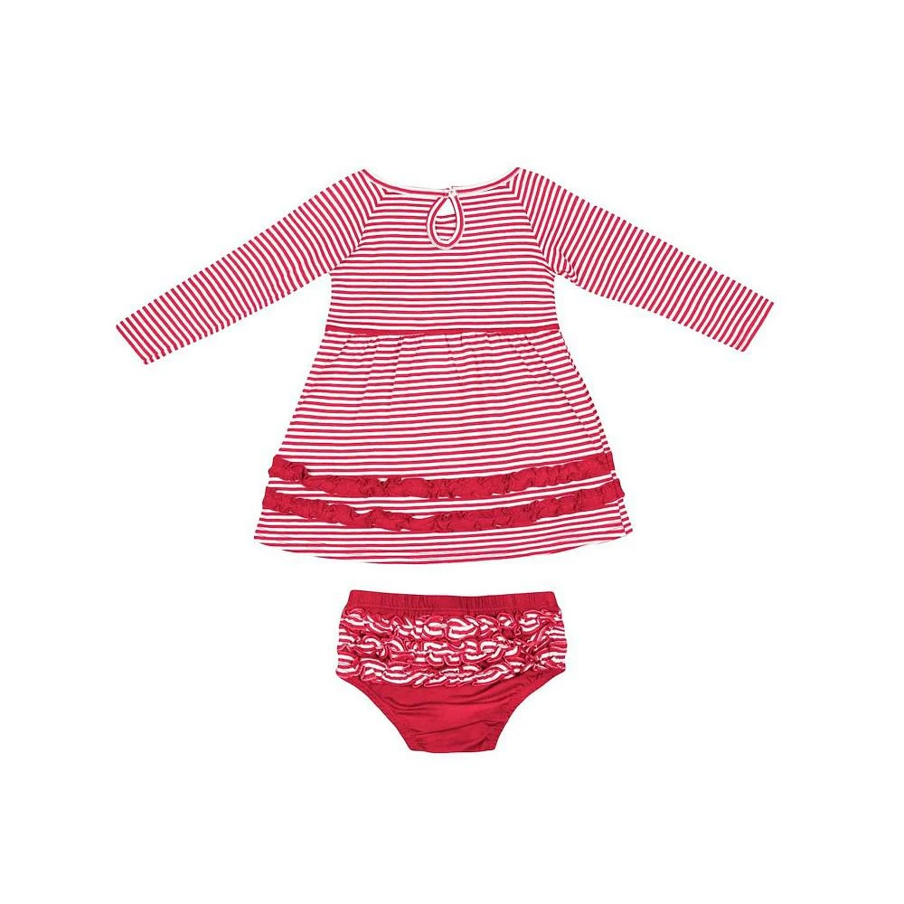 商品Colosseum|Girls Infant Scarlet Ohio State Buckeyes Whoville Dress and Bloomer Set,价格¥316,第2张图片详细描述