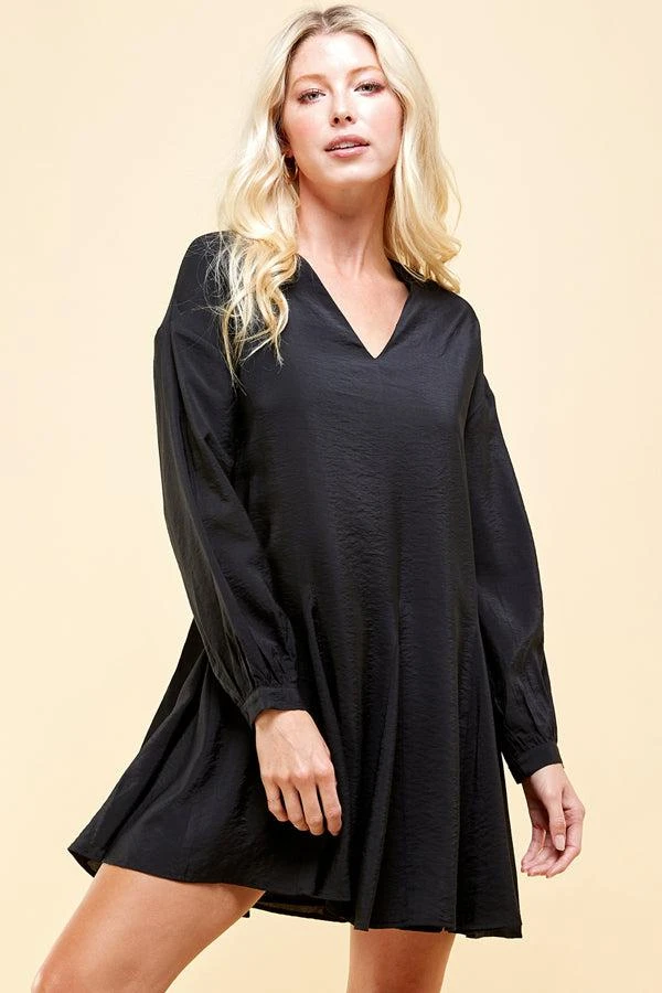 商品Pinch|V-Neck Long Sleeve Flirty Dress,价格¥381,第1张图片