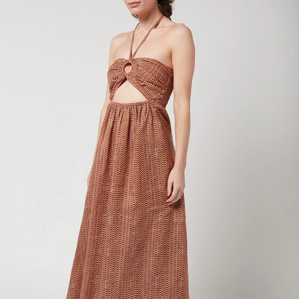 商品Faithfull the Brand|Faithfull The Brand Women's La Costa Maxi Dress - Vadella Print - Cocoa,价格¥1327,第3张图片详细描述