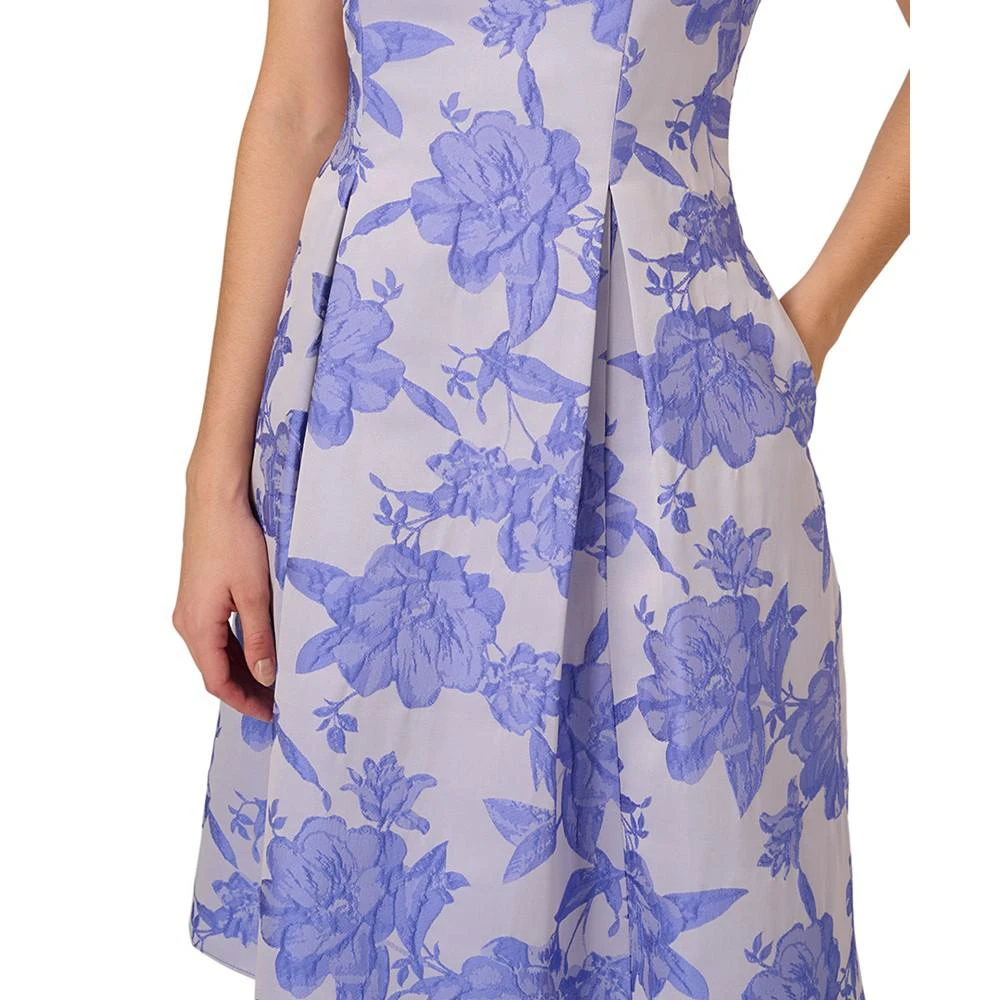 商品Adrianna Papell|Women's Printed Boat-Neck Sleeveless Dress,价格¥1340,第4张图片详细描述