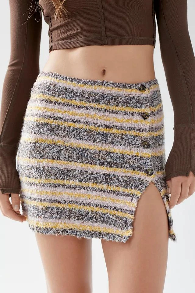 商品Urban Outfitters|UO Aster Fuzzy Knit Mini Skirt,价格¥76,第4张图片详细描述