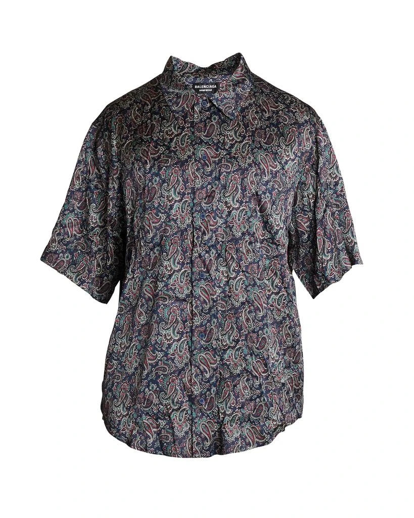 商品Balenciaga|Men's Paisley Silk Dress Shirt,价格¥4073,第2张图片详细描述
