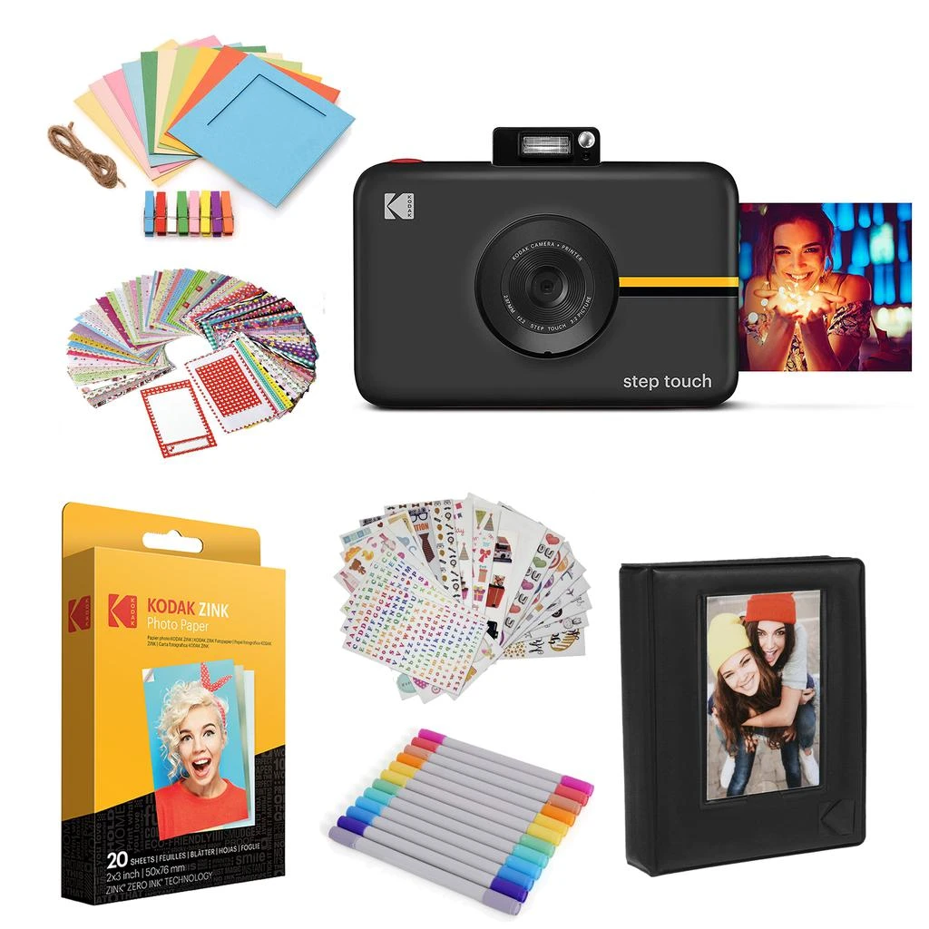 商品Kodak|Step Touch 13MP Instant Camera with 3.5” LCD Touchscreen Display Starter Bundle,价格¥1333,第1张图片详细描述