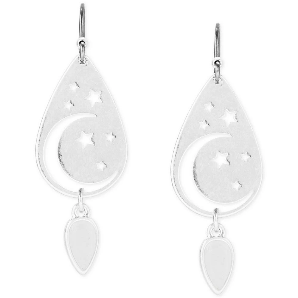 商品Lucky Brand|Silver-Tone Gemstone Moon & Stars Openwork Drop Earrings,价格¥216,第3张图片详细描述