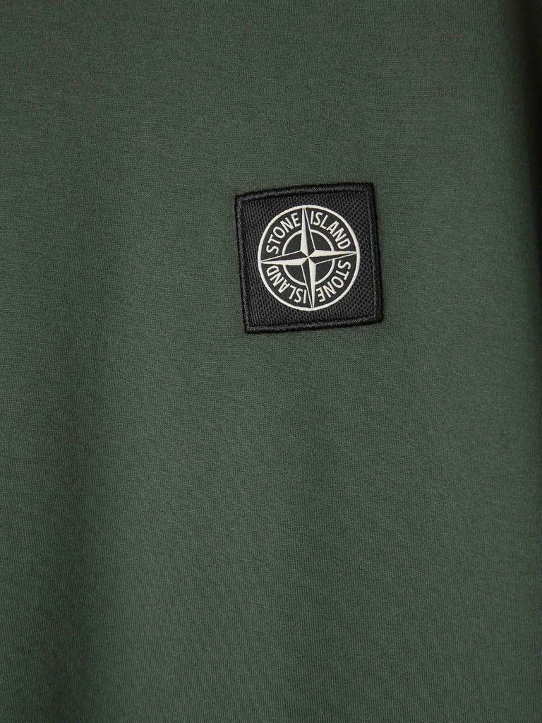 商品Stone Island|Stone Island Logo Patch Crewneck T-Shirt,价格¥1276,第3张图片详细描述