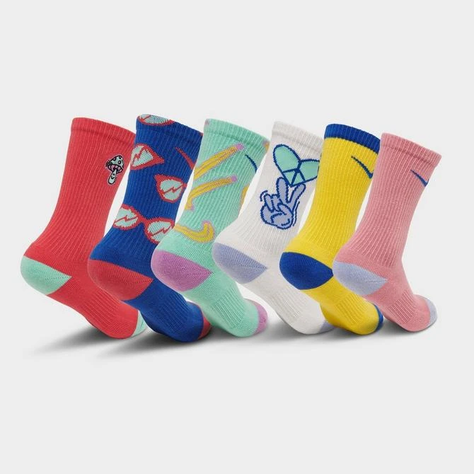 商品NIKE|Youth Nike Everyday Mix Match Crew Socks (3-Pack),价格¥178,第2张图片详细描述