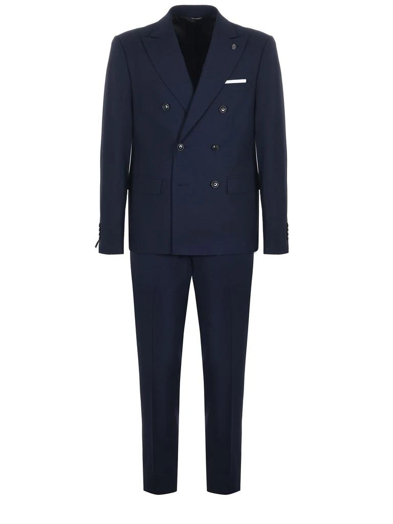 商品DANIELE ALESSANDRINI|Daniele Alessandrini Double-Breasted Suit,价格¥5384,第1张图片详细描述