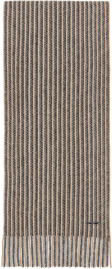商品Hugo Boss|Black Striped Scarf,价格¥746,第1张图片