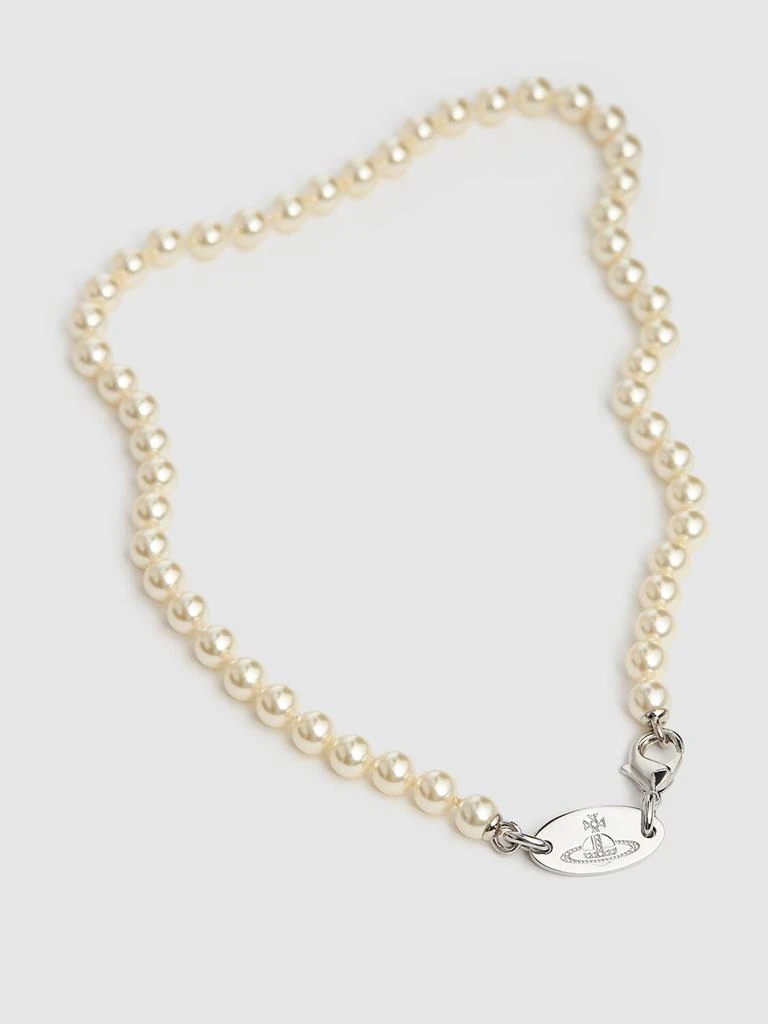 商品Vivienne Westwood|Man Stuart Faux Pearl Necklace,价格¥1716,第3张图片详细描述