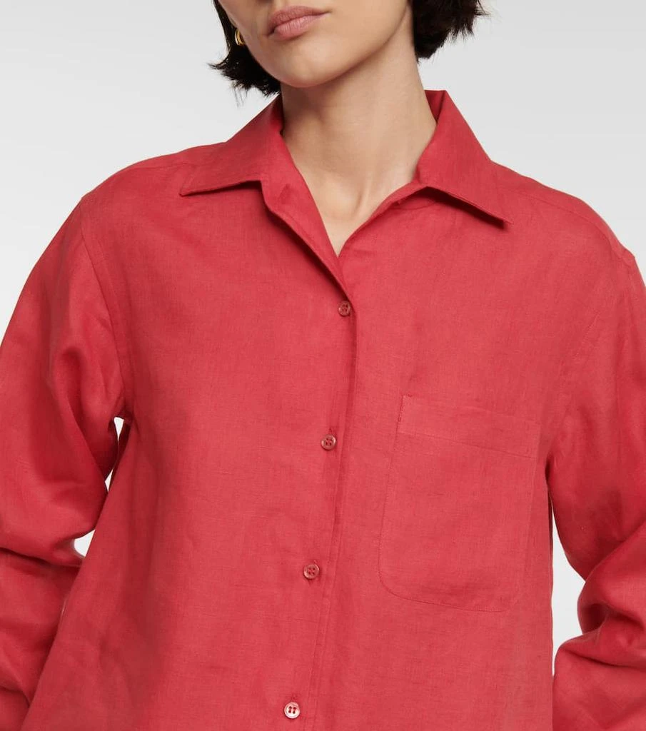 商品Loro Piana|Neo André亚麻衬衫,价格¥7689,第4张图片详细描述