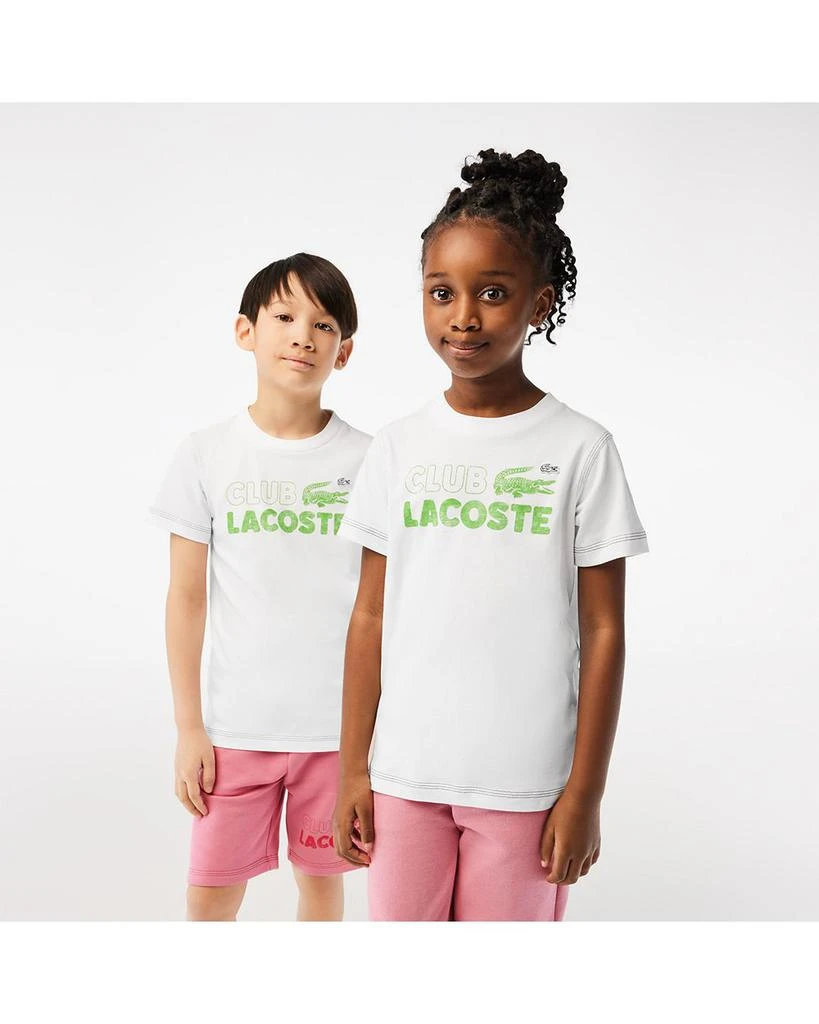 商品Lacoste|Unisex Logo Print Organic Cotton Tee - Little Kid, Big Kid,价格¥337,第4张图片详细描述