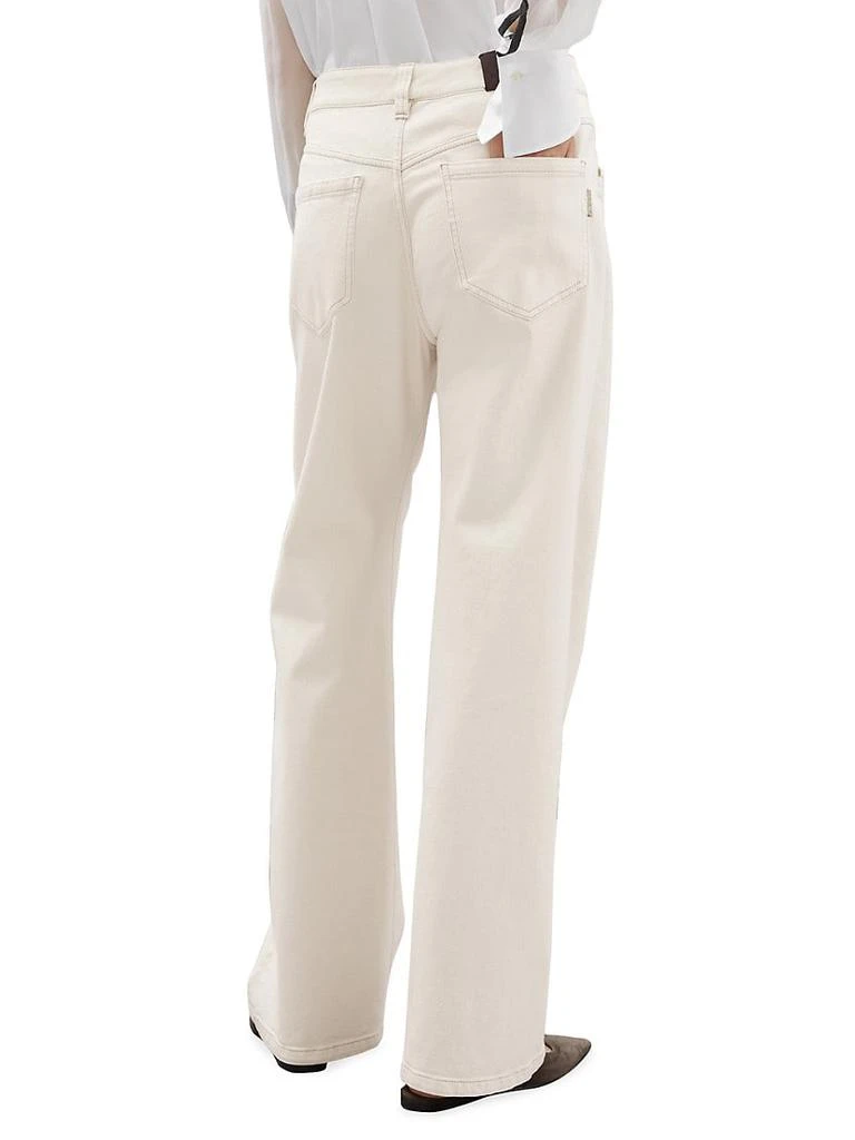 商品Brunello Cucinelli|Garment-Dyed Comfort Denim Loose Trousers With Shiny Tab,价格¥14296,第3张图片详细描述