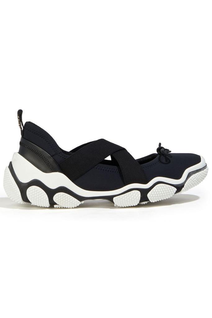 商品RED Valentino|Leather-trimmed neoprene sneakers,价格¥1310,第1张图片