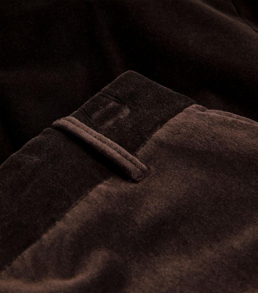 商品FRAME|Velvet Cropped Trousers,价格¥2985,第7张图片详细描述
