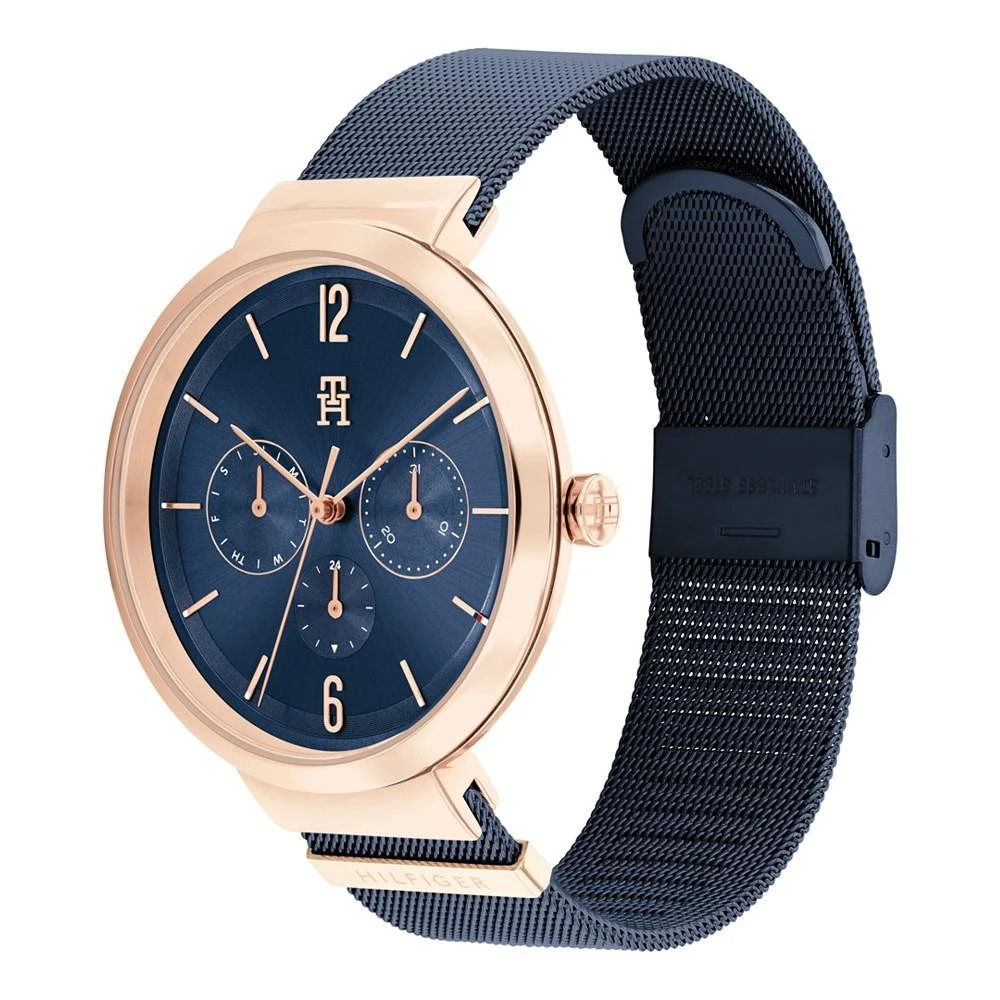 商品Tommy Hilfiger|Women's Blue Stainless Steel Mesh Bracelet Watch 40mm,价格¥1026,第2张图片详细描述