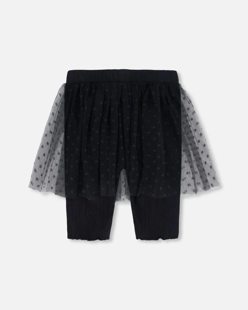 商品Deux par Deux|Biker Short With Mesh Skirt Black,价格¥334,第3张图片详细描述