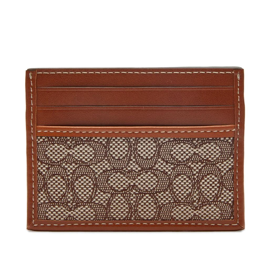 商品Coach|Coach Mini Signature Jacquard Card Holder,价格¥628,第1张图片