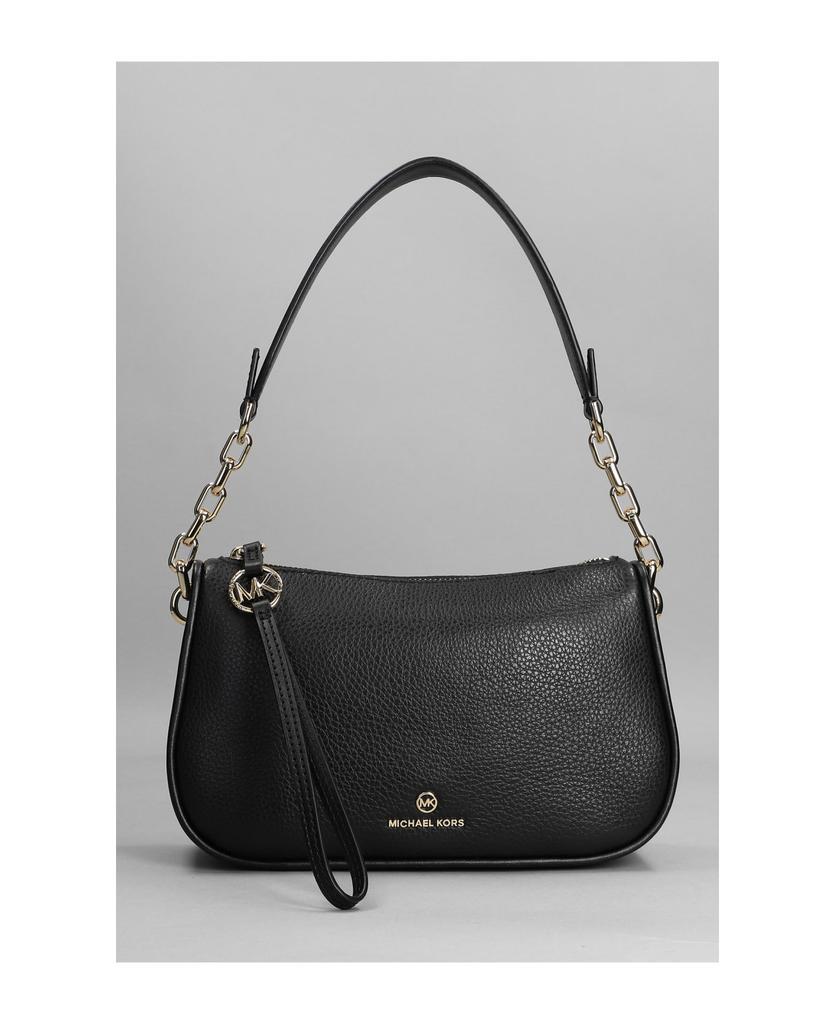 商品Michael Kors|Jet Set Charm Shoulder Bag In Black Leather,价格¥1433,第1张图片