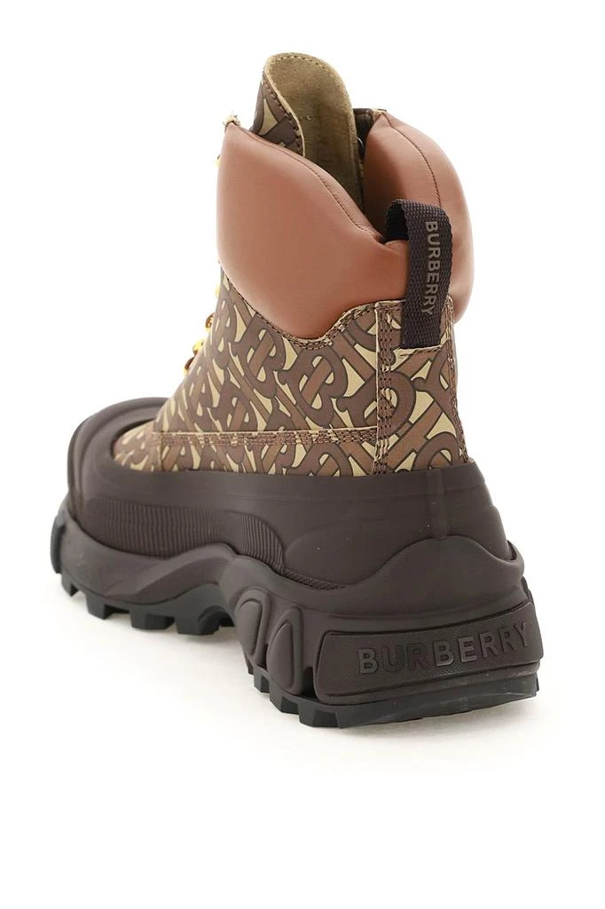 商品Burberry|Burberry monogram leather lace-up ankle boots,价格¥3367,第3张图片详细描述