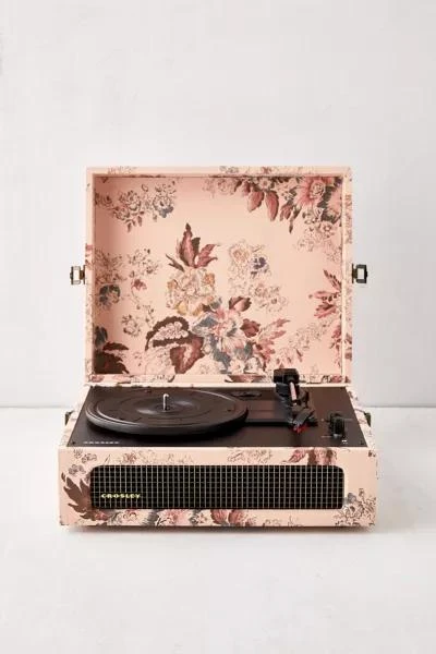 商品Crosley|Crosley Floral Voyager Bluetooth Record Player,价格¥825,第1张图片