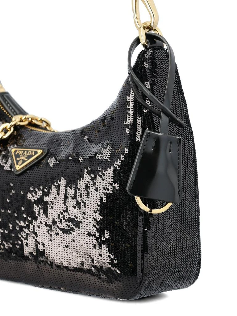 商品Prada|Prada Sequin-Embellished Chain-Linked Shoulder Bag,价格¥15794,第4张图片详细描述