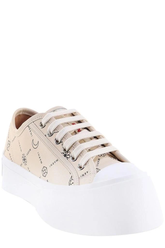 商品Marni|Marni Pablo Allover Logo Printed Lace-Up Sneakers,价格¥2592,第2张图片详细描述