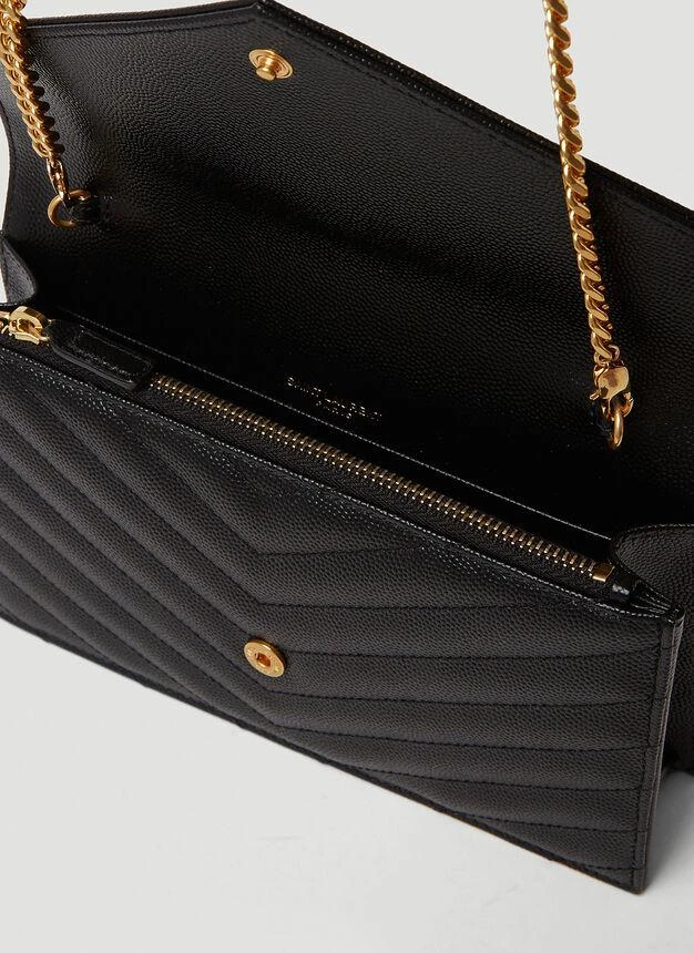Logo Plaque Shoulder Bag in Black 商品