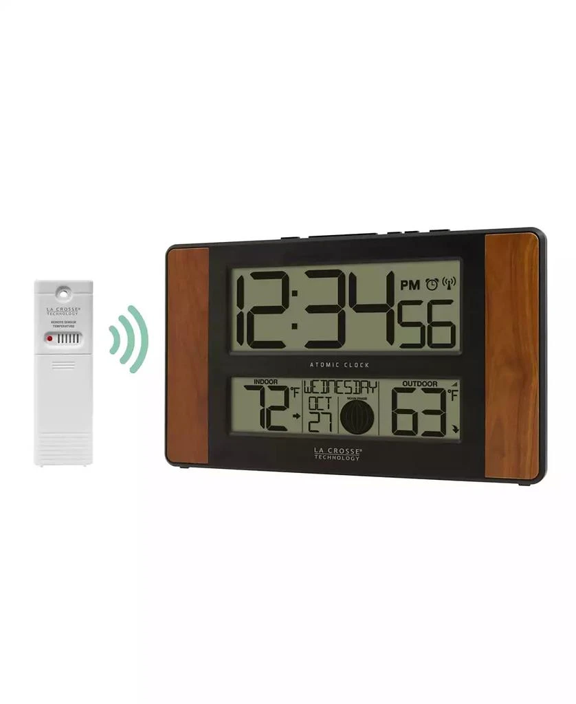 商品La Crosse Technology|Atomic Digital Clock with Temperature and Moon Phase,价格¥445,第2张图片详细描述