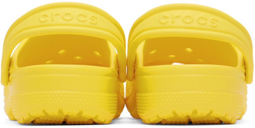 商品Crocs|Yellow Classic Clogs,价格¥143,第4张图片详细描述