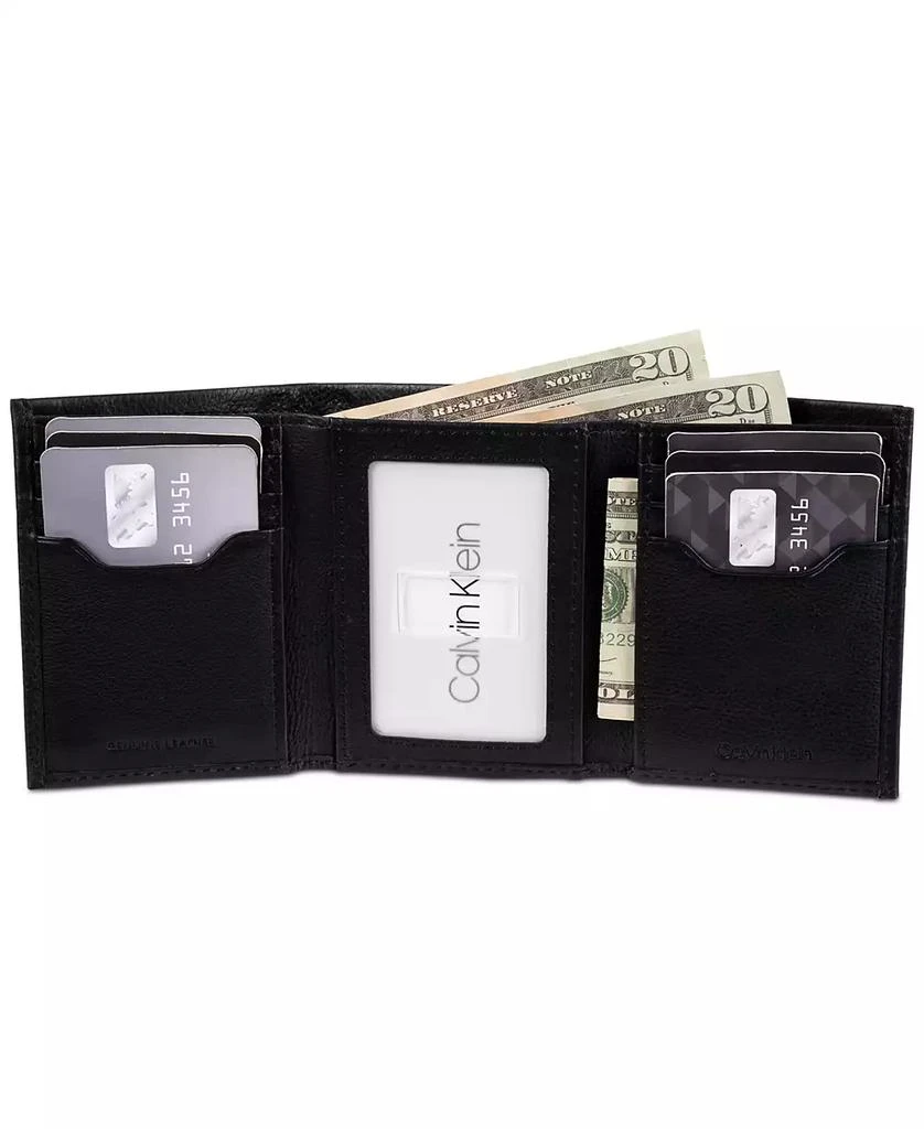 商品Calvin Klein|Men's Soft Milled Trifold Wallet,价格¥237,第4张图片详细描述