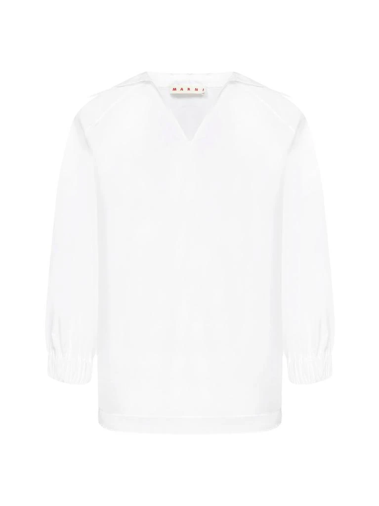 商品Marni|Marni Straight Hem V-Neck Shirt,价格¥1579,第1张图片