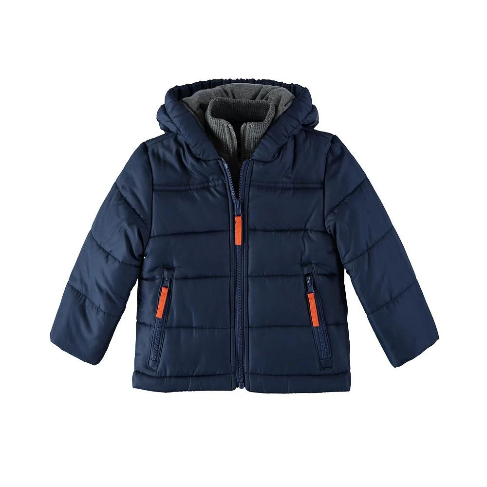 商品S Rothschild & CO|Rothschild Baby Boys Contrast Fleece Vestee Puffer Jacket,价格¥227,第1张图片