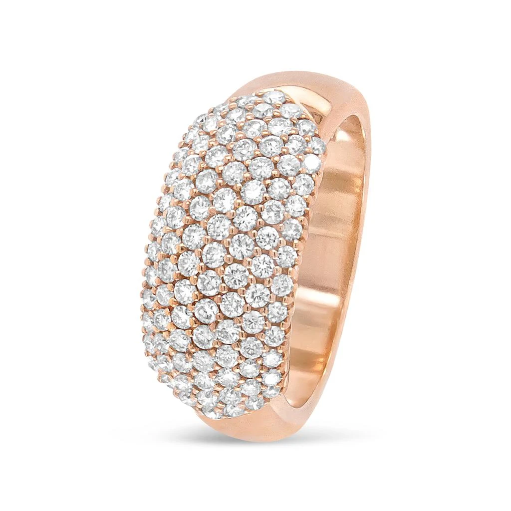 商品Haus of Brilliance|18K Rose Gold 1.00 Cttw Diamond Multi Row Dome Band Ring,价格¥37166,第3张图片详细描述