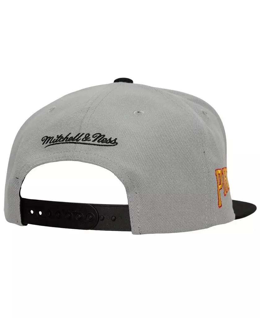 商品Mitchell & Ness|Men's Gray Pittsburgh Pirates Cooperstown Collection Away Snapback Hat,价格¥184,第3张图片详细描述