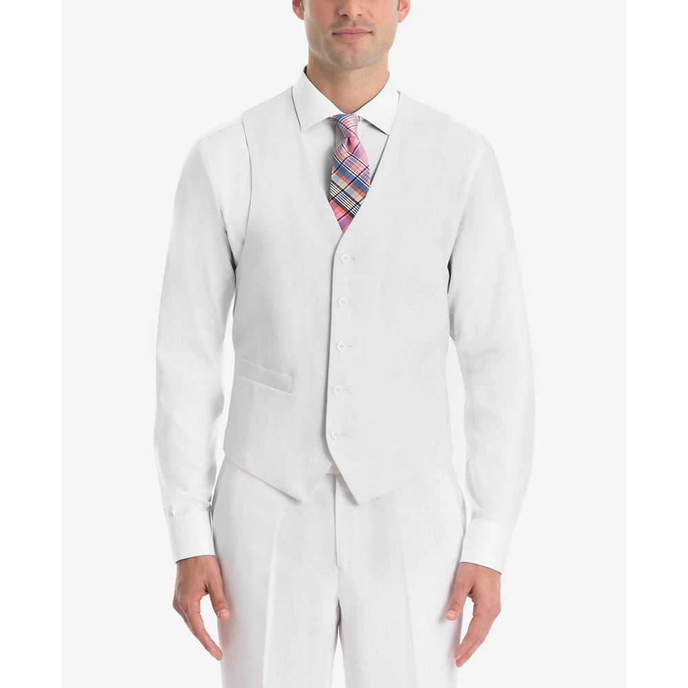 商品Ralph Lauren|Men's UltraFlex Classic-Fit White Linen Vest,价格¥372,第1张图片