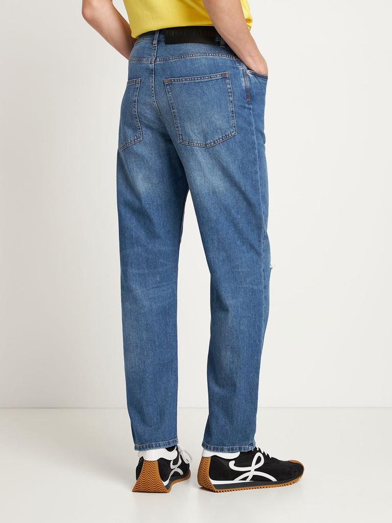 Light Straight Cotton Denim Jeans商品第2张图片规格展示